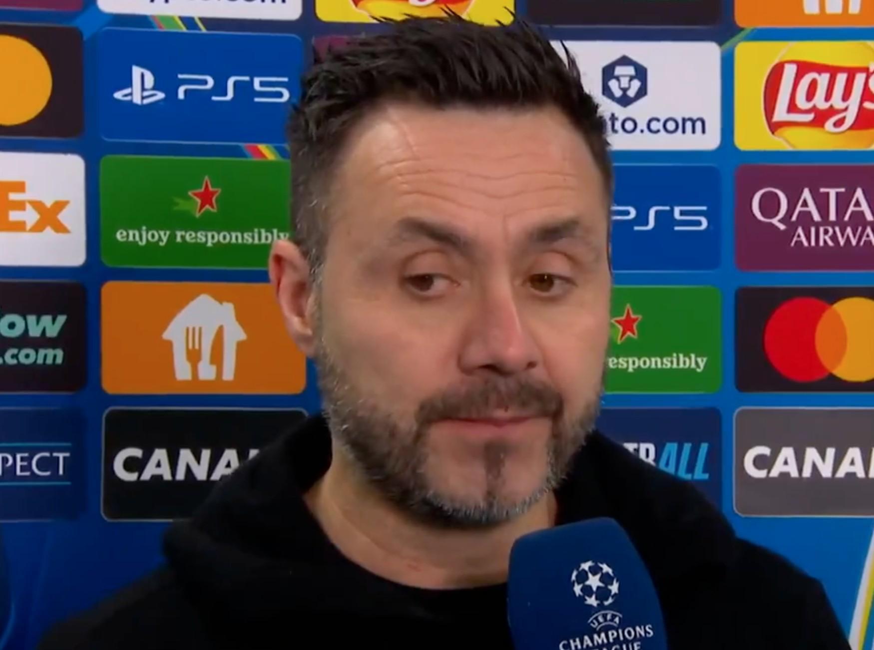 PG电子官方网站-德泽尔比：我们没发挥出应有水平，索博那球本应该防守得更好